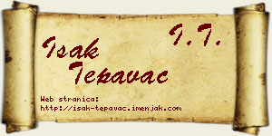 Isak Tepavac vizit kartica